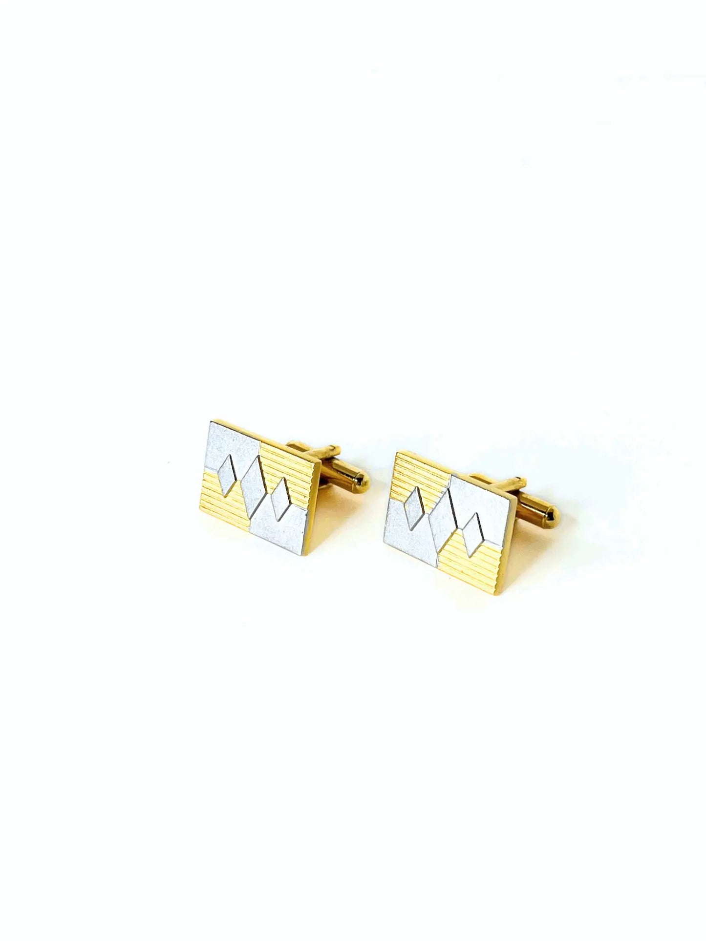 { Manchettknappar Guld & Silverfärgade { shop_name }} Default Title Pryloasen