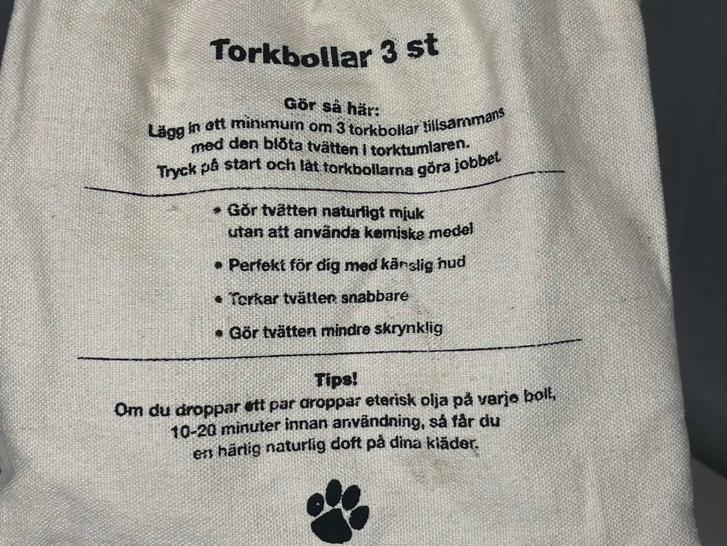 { Torkbollar 3 st { shop_name }} Default Title Pryloasen
