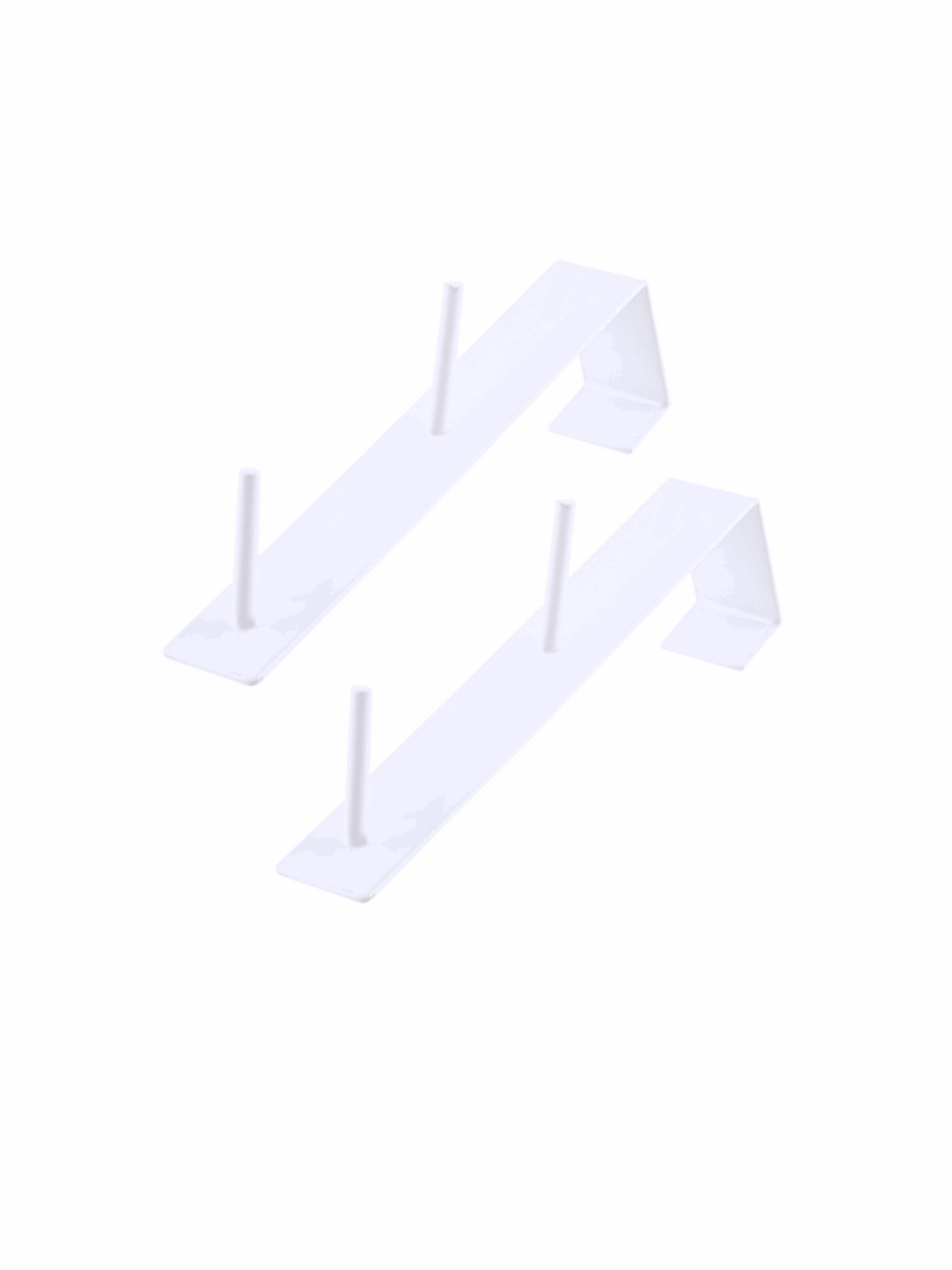 Dubbelkrokar 2-pack, Vita