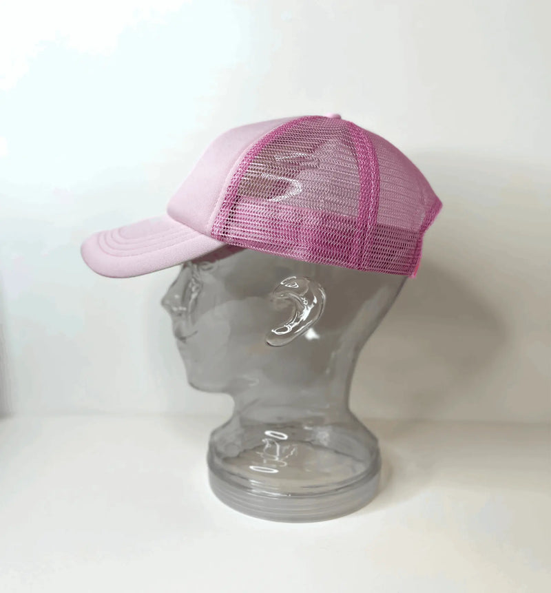 { Truckerkeps 4 färger, med nät { shop_name }} Rosa Pryloasen