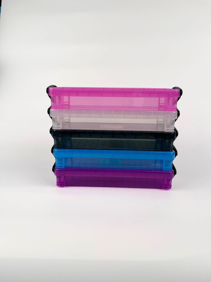 Plastburkar - förvaring, 5 färger