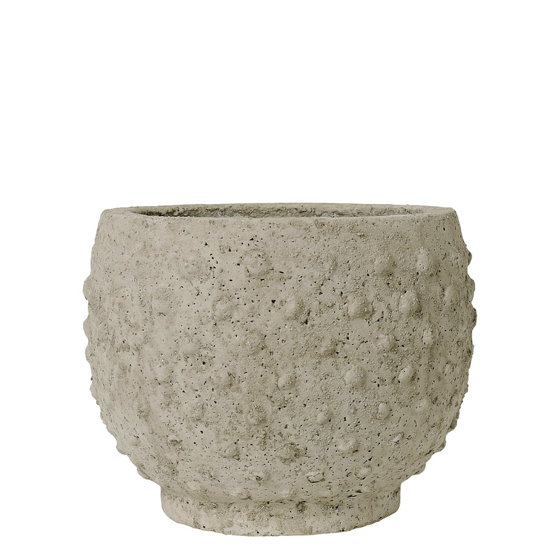 Coralia Kruka - Texturerad Keramik I Sandbeige