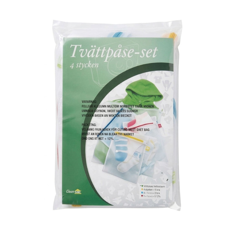 Tvättpåsar ECOME life - 4-pack, 4-storlekar