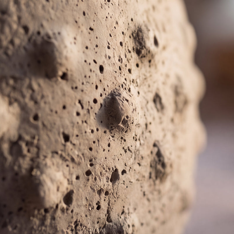 Coralia Kruka - Texturerad Keramik I Sandbeige