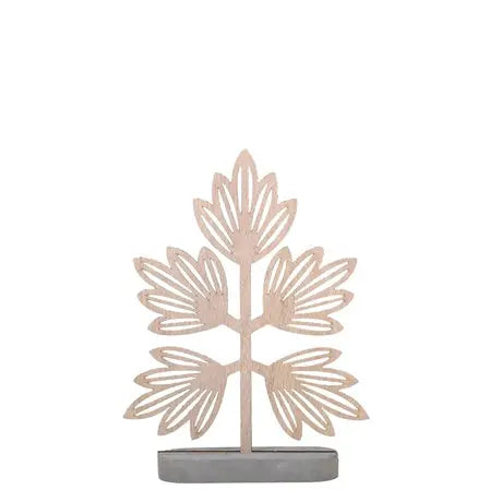 { Dekorationer i trä, två motiv { shop_name }} 5 Blad - 24cm Pryloasen