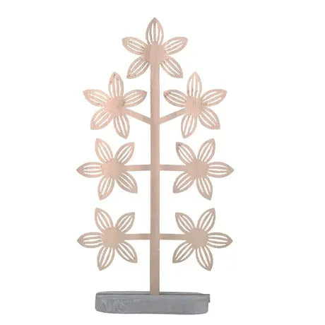 { Dekorationer i trä, två motiv { shop_name }} 6 Blommor - 34cm Pryloasen
