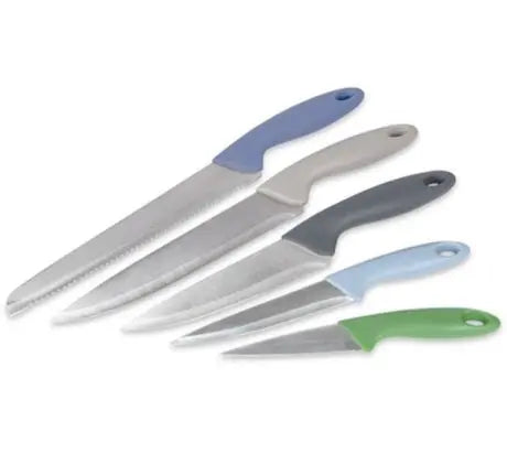 { Knivset 5-pack, Grön, Grå, Svart, Blå, Tukos, { shop_name }} Default Title Pryloasen