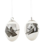 Dekor egg i porslin, 2 motiv KRIFON