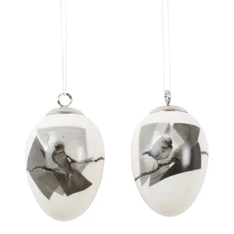 Dekor egg i porslin, 2 motiv KRIFON