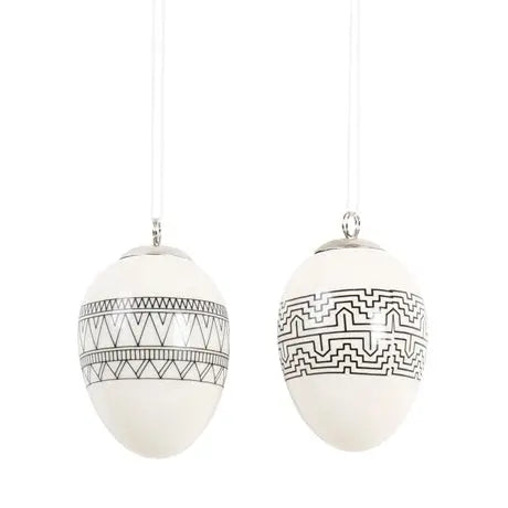 Dekor egg i porslin, 2 motiv KRIFON