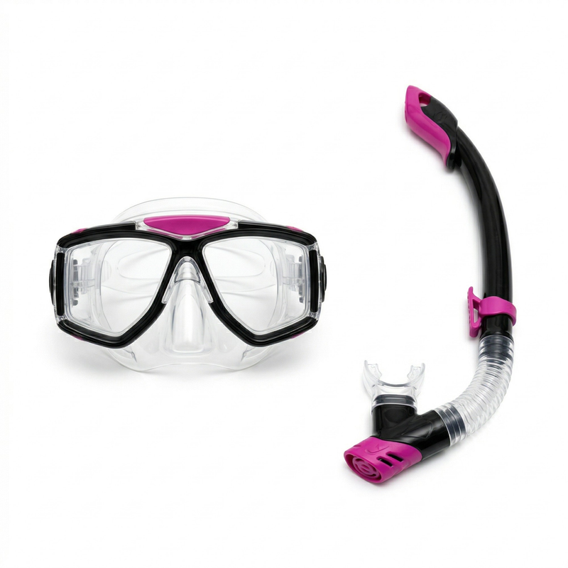 Snorkelset Sideview LX med simfötter - Aqua Lung, 35-40