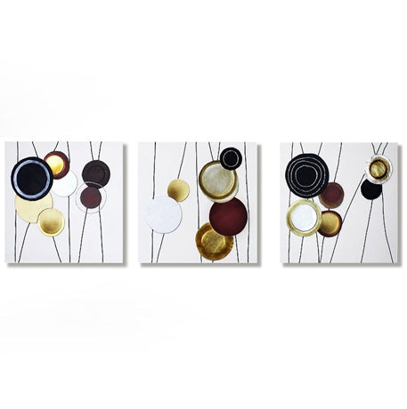 Lädertavlor Cirkus vit 3/set