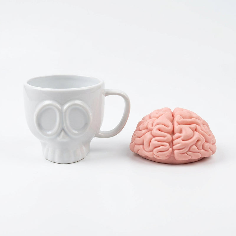 Brain Off Dödskallemugg