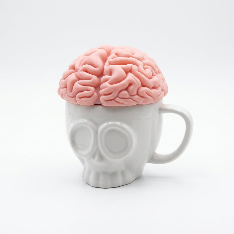 Brain Off Dödskallemugg