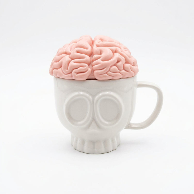 Brain Off Dödskallemugg