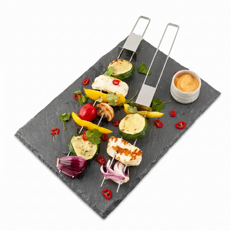 Grillspett med Avputtare - 2-pack, rostfritt