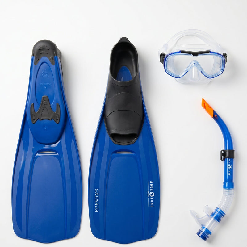 Aqua Lung Snorkelset med simfötter Grenada Blå 44-45, 46-47