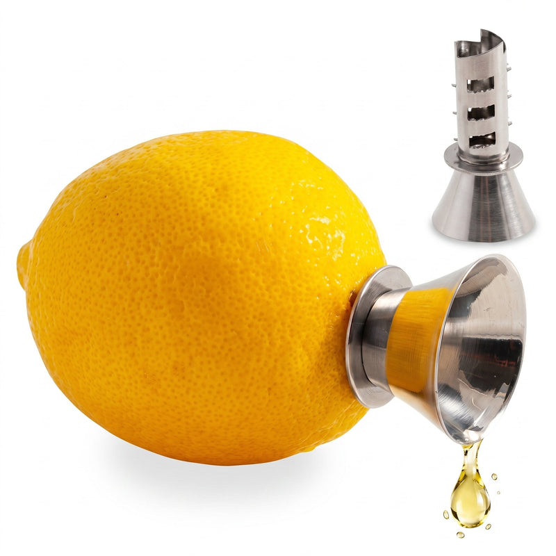 Citruspip i Rostfritt Stål - Häll Juice Direkt Från Frukten