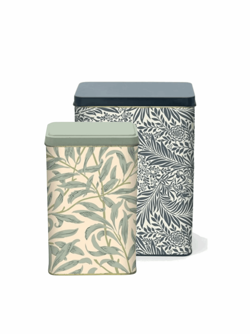 Förvaringsburk 2-pack, Blad & Blommor