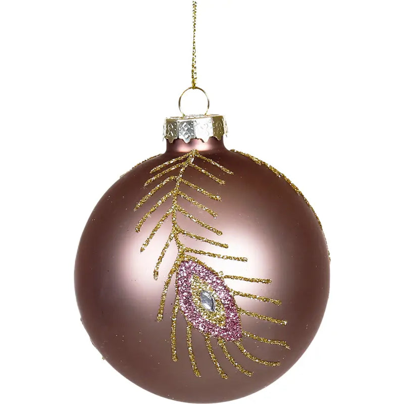 Julkulor Exklusiva, Rosa, 2 olika motiv - Pryloasen