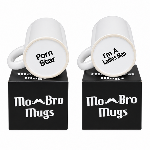 { Kaffekoppar, 2 motiv och citat { shop_name }} Porn Star Pryloasen