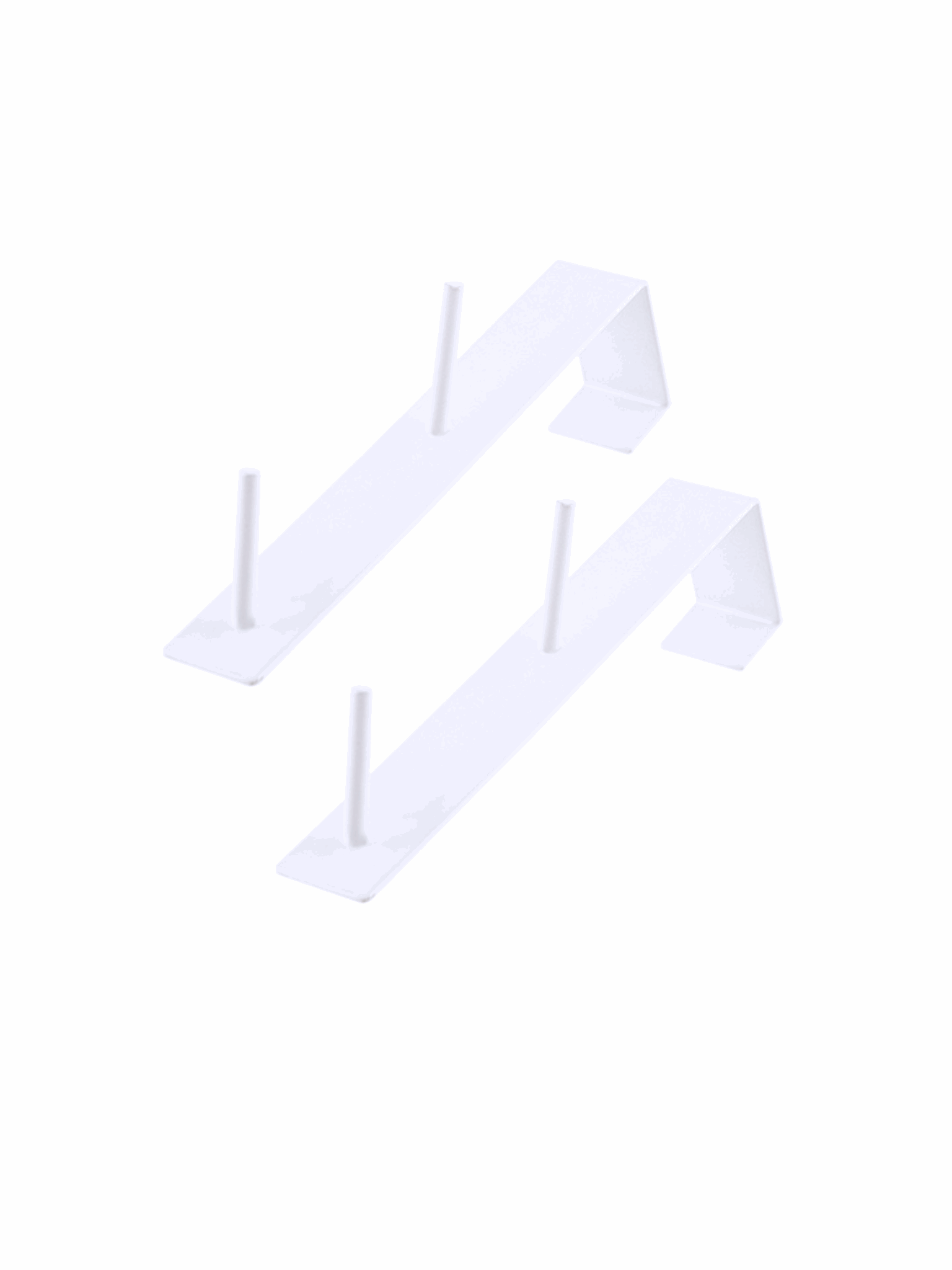 Dubbelkrokar 2-pack, Vita