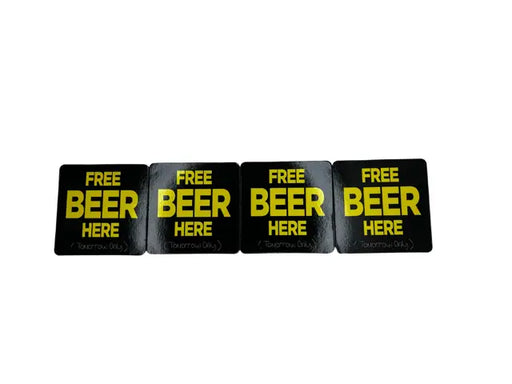 { Glasunderlägg FREE BEER HERE (tomorrow only) 4-pack { shop_name }} Default Title Pryloasen