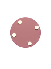 { Glasunderlägg Runda 4-pack lila/rosa med vita prickar { shop_name }} Lila Pryloasen