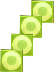 { Glasunderlägg fyrkantig 4-pack, 2 motiv { shop_name }} Cirklar Pryloasen