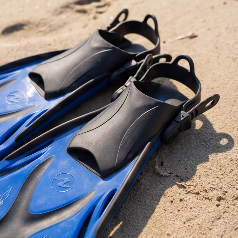 Aqua Lung Proflex Snorkelset med simfötter Blå/svart 33-36