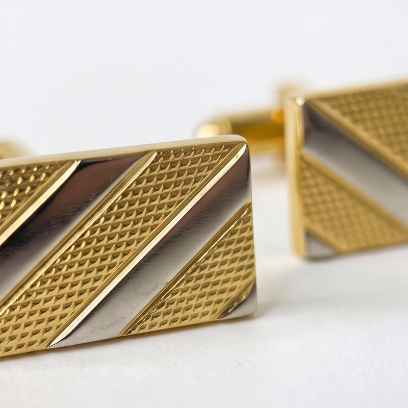 Manschettknappar Guld & Silver - Tvåfärgad Elegant Design