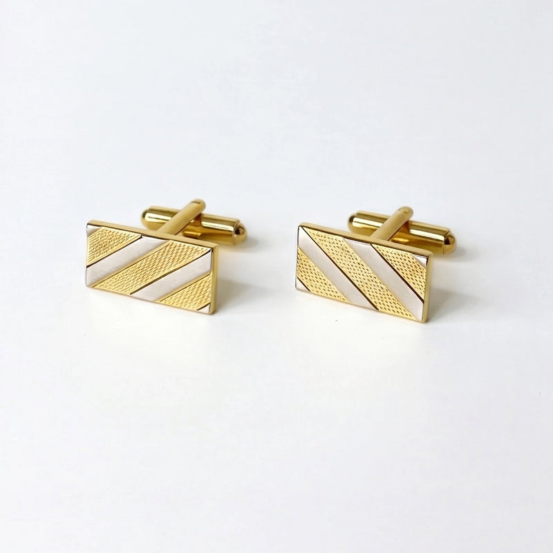 Manschettknappar Guld & Silver - Tvåfärgad Elegant Design