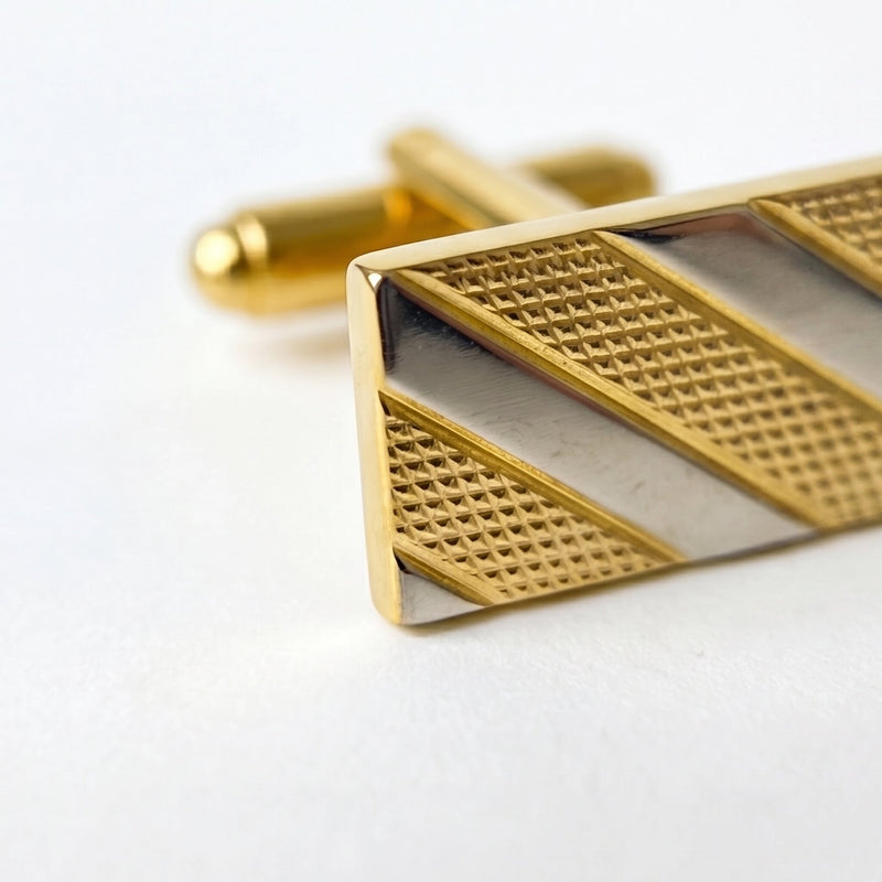 Manschettknappar Guld & Silver - Tvåfärgad Elegant Design