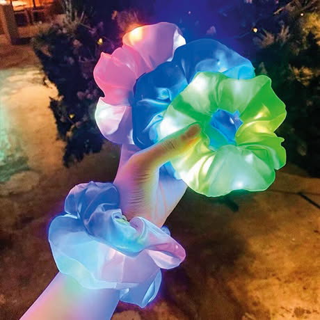 LED- scrunchies 5-pack