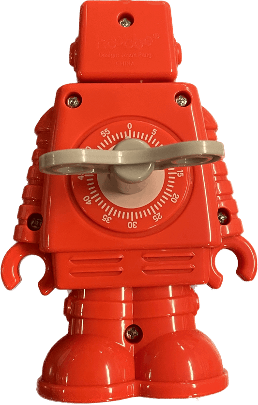 hoobbe Wind-UP ROBOT TIMER, Röd - Pryloasen